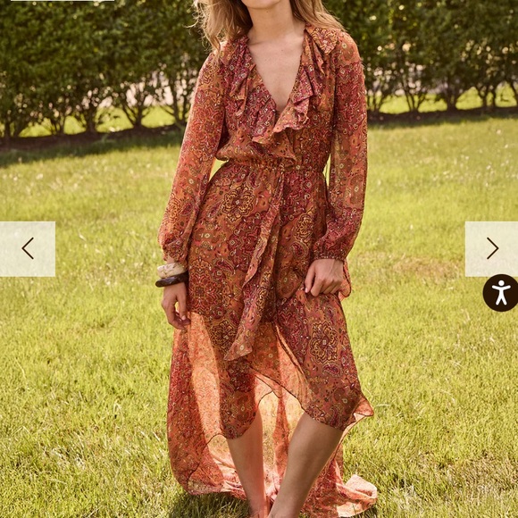 Figue ASPEN DRESS cinnamon brown size S 6-8 - Picture 6 of 6